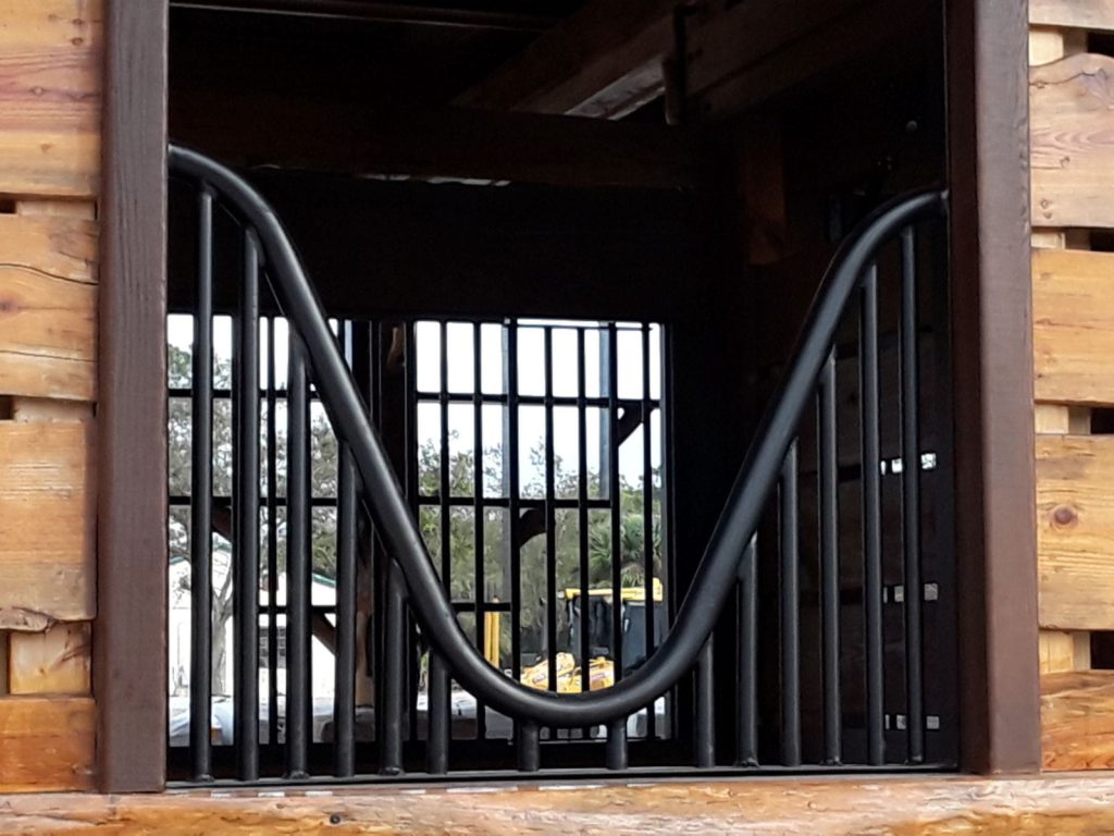 Horse Barn Work with metal horse stall dividers